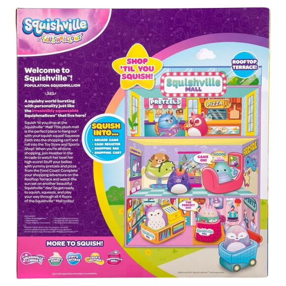Squishmallows - Squishville Mall - 2" Mini Plush Playset - ft. Faith & Heather - Picture 2 of 7